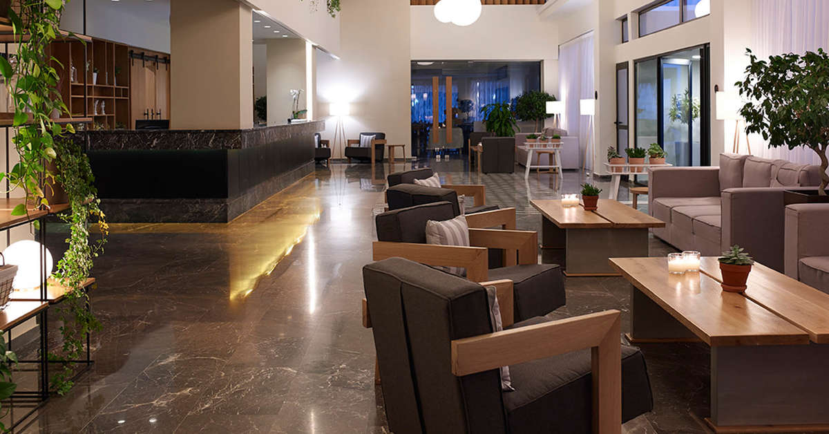 Een foto van het interieur van Hotel Cactus
