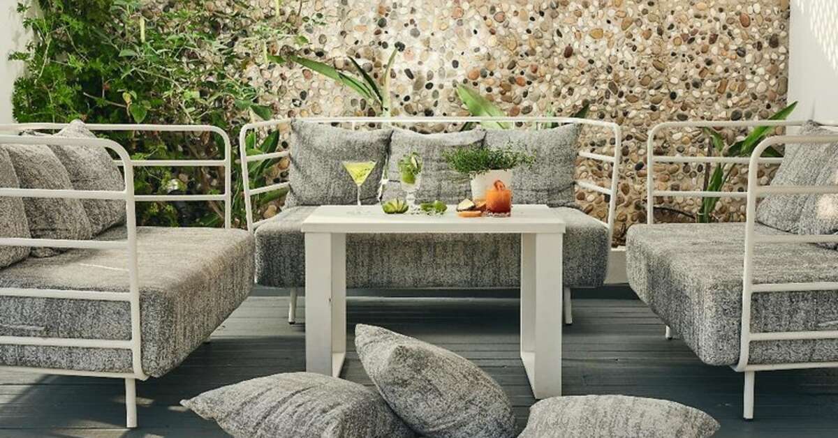 Een foto van het terras bij Meandros Boutique & Spa