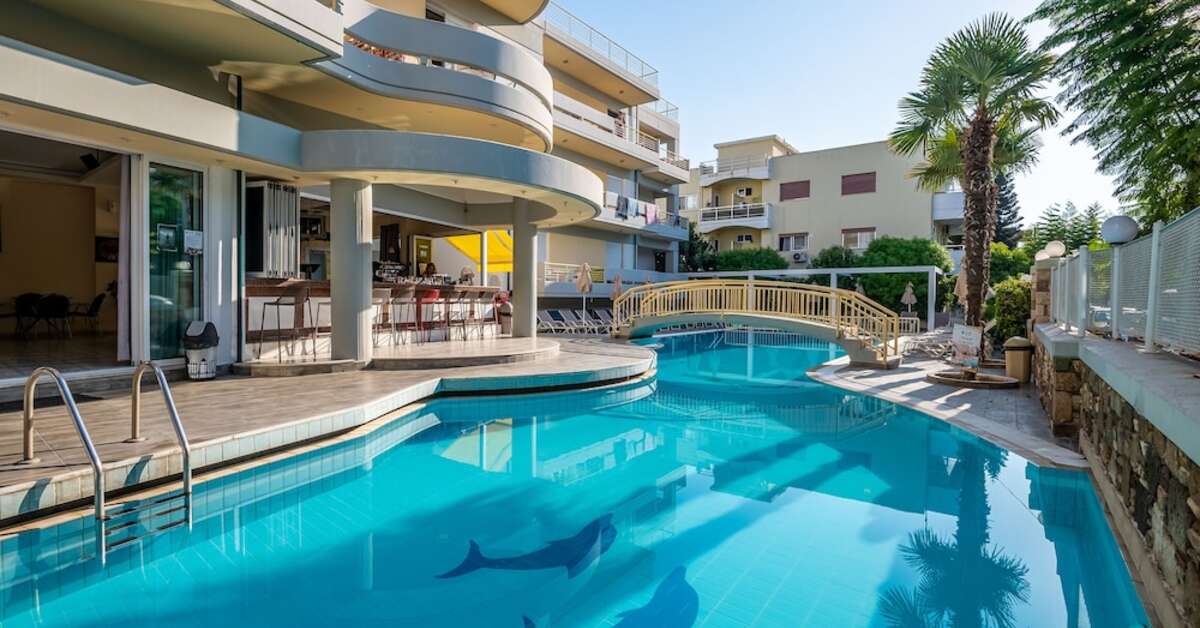Een foto van een overzicht van Angela Aparthotel
