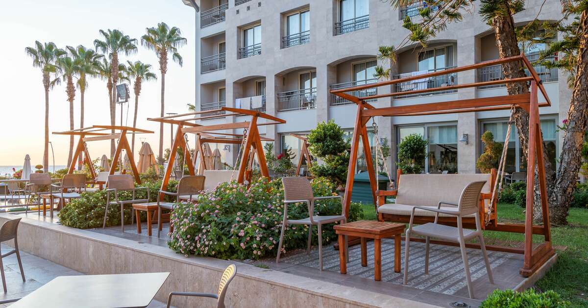 Een foto van het terras bij Fame Residence Kemer & Spa