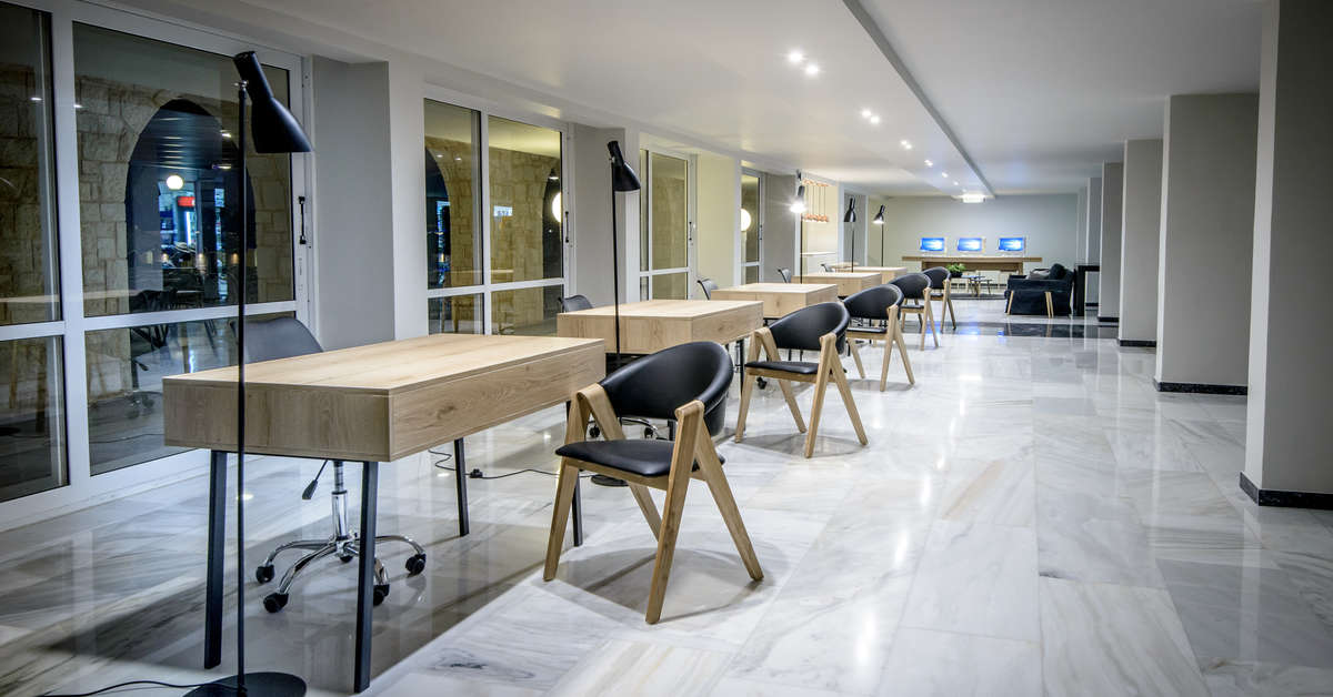 Een foto van het interieur van Sol by Melia Marina Beach Crete