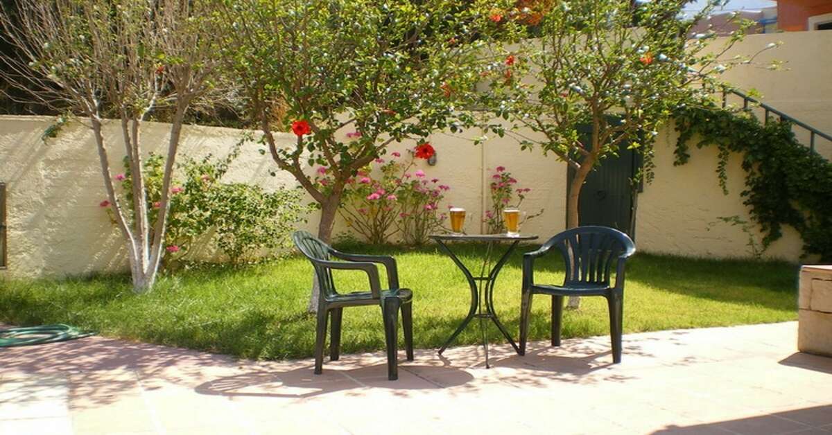 Een foto van het terras bij Appartementen Dream Village