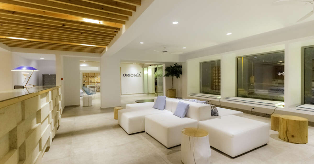Een foto van het interieur van Orion Hotel Faliraki