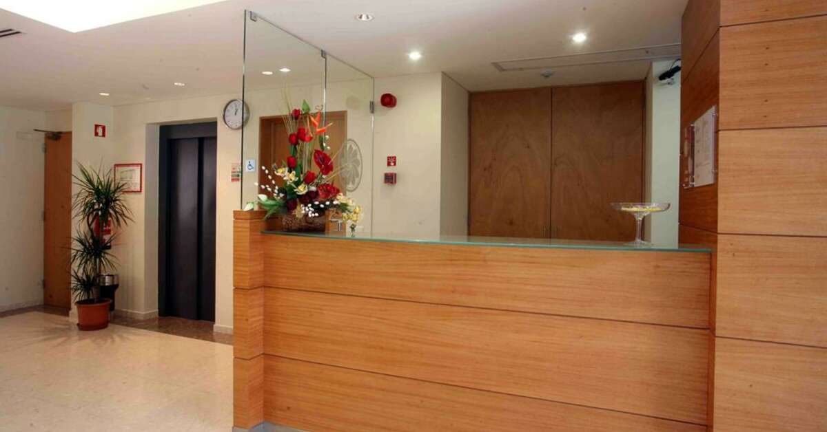 Een foto van het interieur van Hotel Matriz