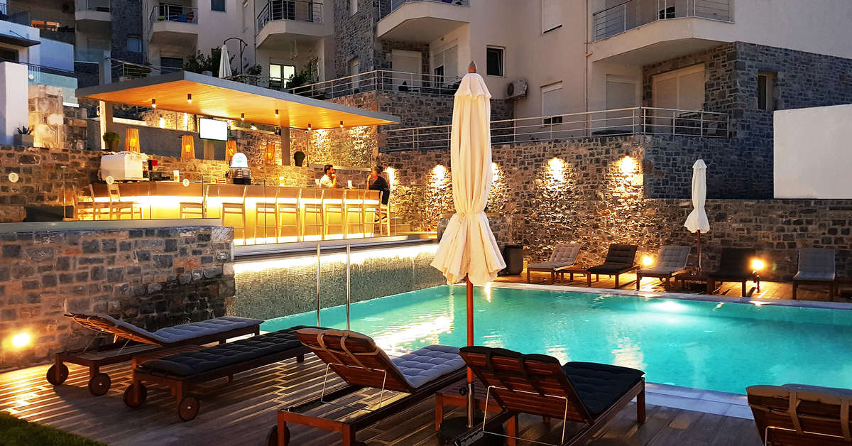 Ein Foto vom Pool im Seascape Luxury Residences