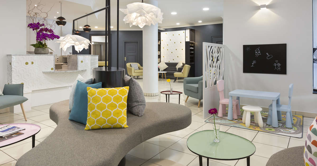 Een foto van het interieur van Citadines Les Halles