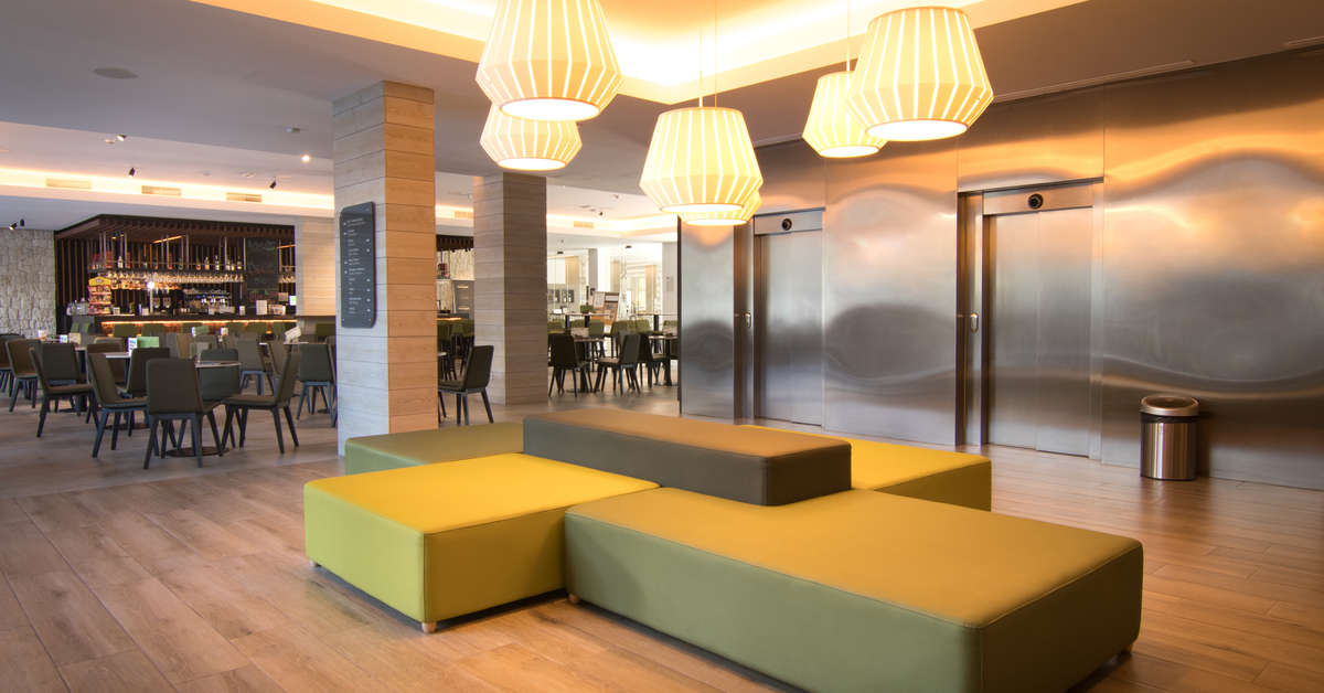 Een foto van het interieur van Hotel Cap Negret