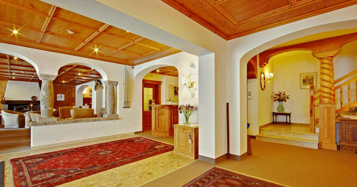 Een foto van het interieur van Hotel Alte Schmiede