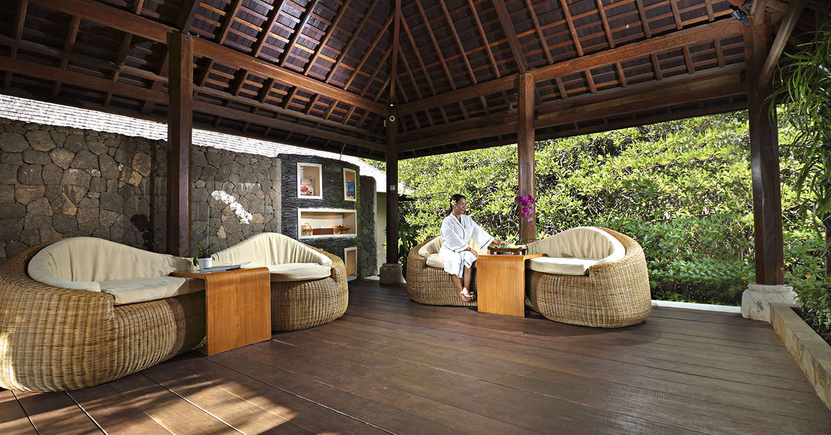 Een foto van het interieur van Mimpi Resort Menjangan