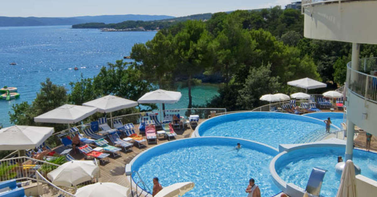 Een foto van een overzicht van Krk Sunny Hotel