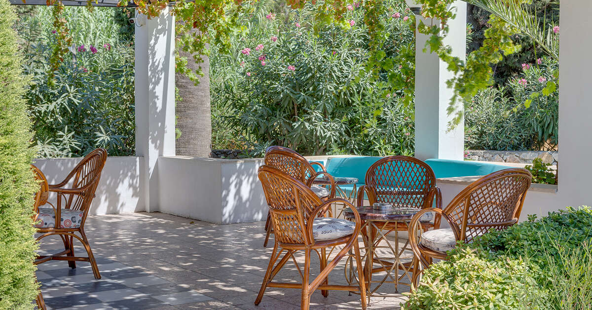 Een foto van het terras bij Natur Garden Hotel