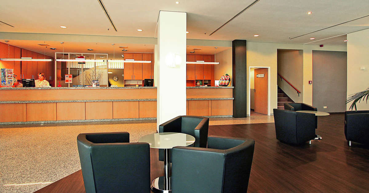Een foto van het interieur van Ibis Dresden Zentrum