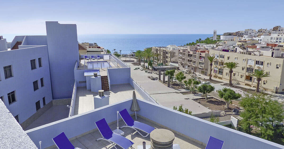 Een foto van het terras bij Appartementen Tao Morro Jable