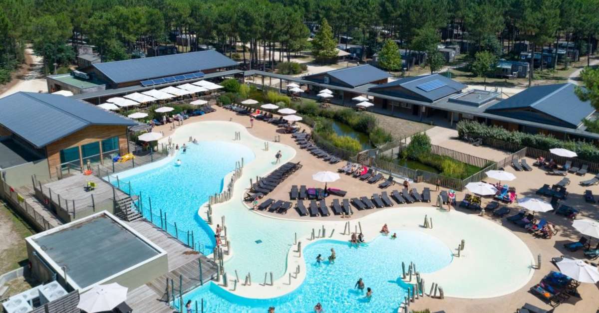 Een foto van het zwembad bij Sandaya Camping Soustons Village
