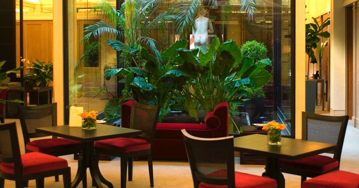 Een foto van het interieur van Hotel Dei Borgognoni