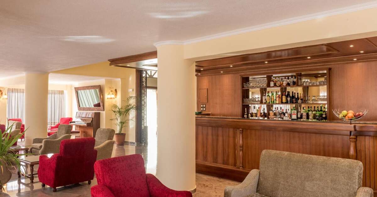Een foto van het interieur van Sunset Hotel Corfu