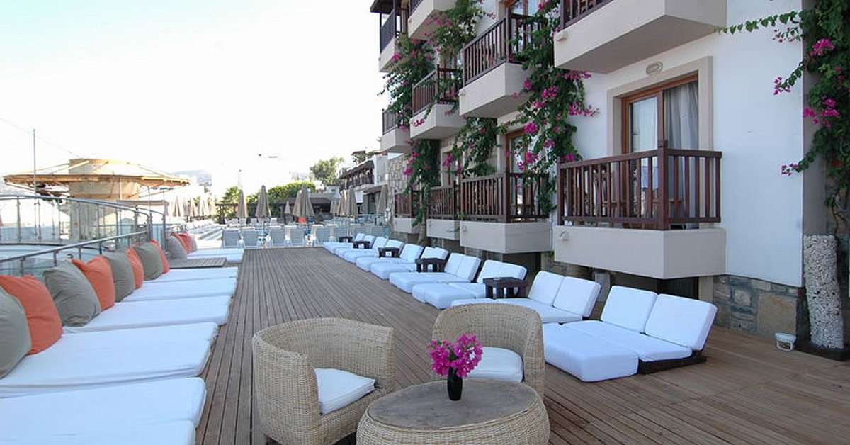 Een foto van het terras bij Diamond of Bodrum