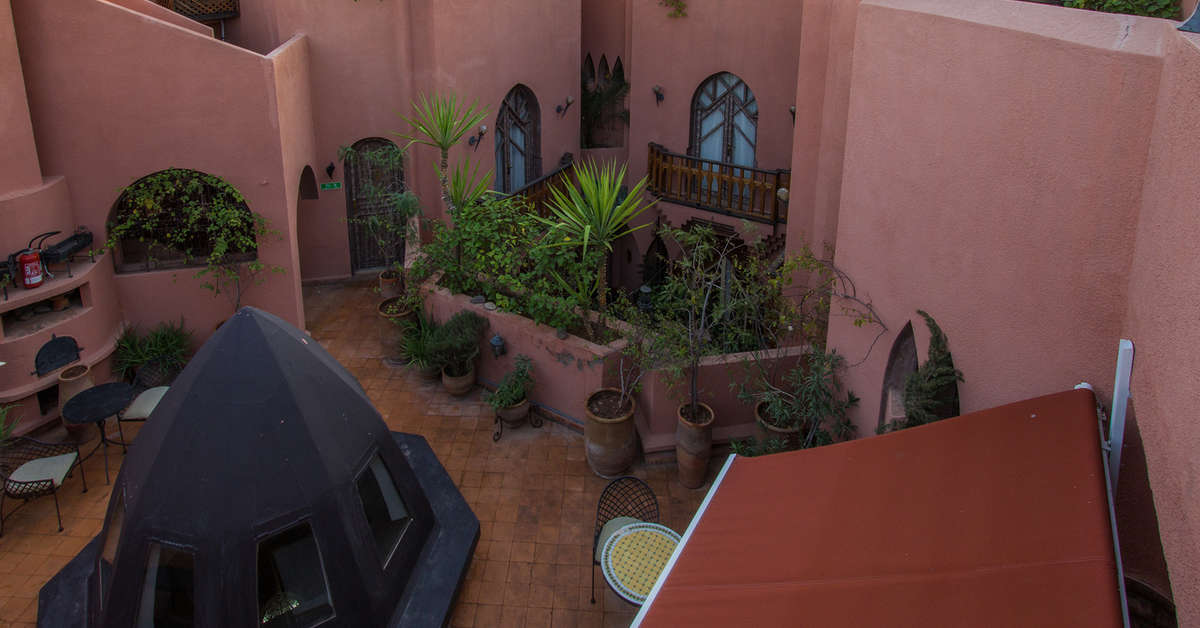 Een foto van het terras bij Riad Xo