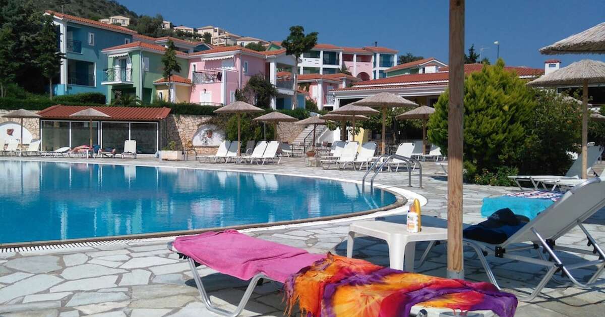 Een foto van het zwembad bij Porto Skala Hotel