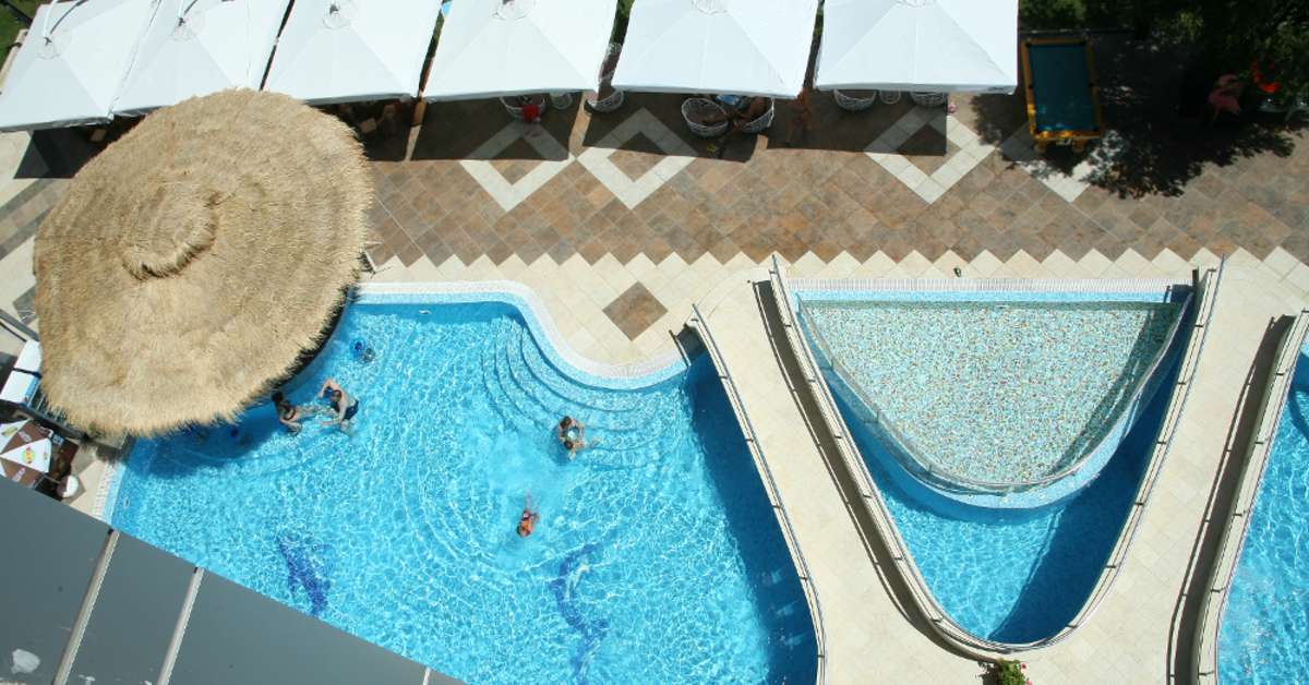Een foto van het zwembad bij Hotel Flamingo