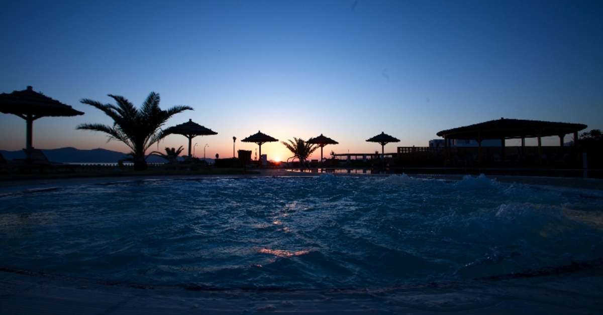 Een foto van het zwembad bij Plaza Beach Hotel