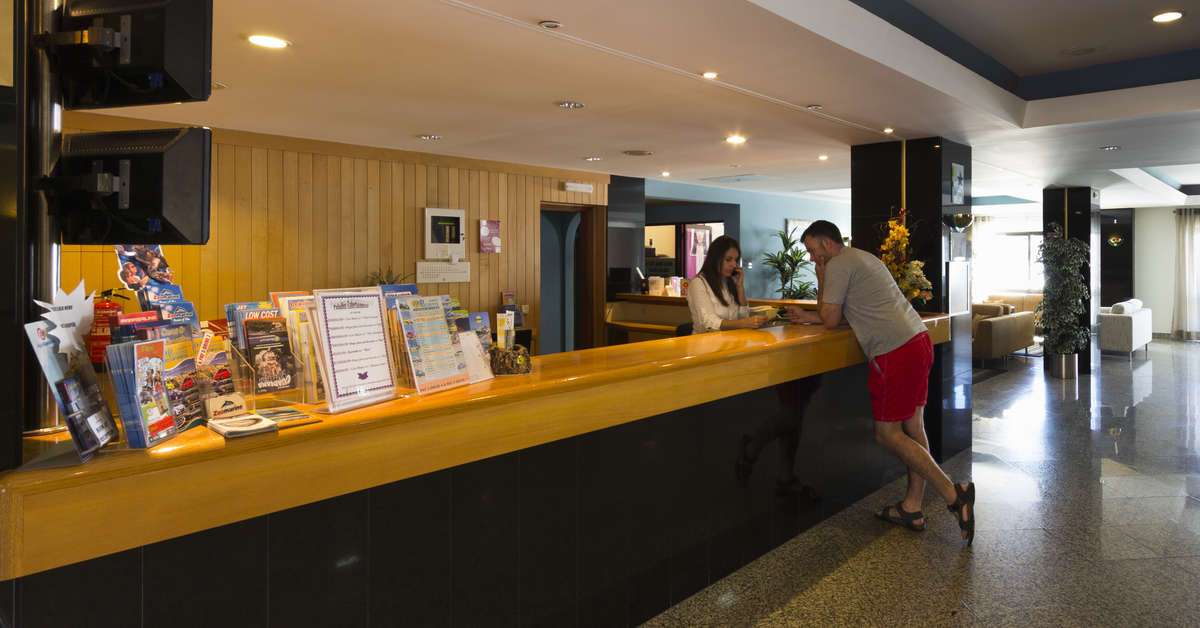 Een foto van het interieur van Paladim & Alagoa Mar Hotels