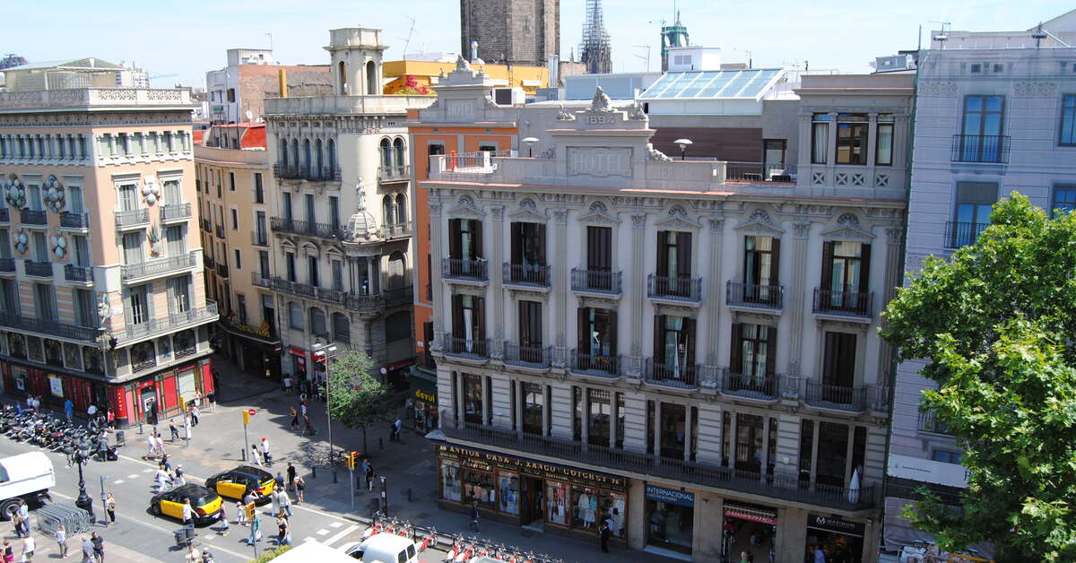 Een foto van de buitenkant van Hotel Ramblas Internacional