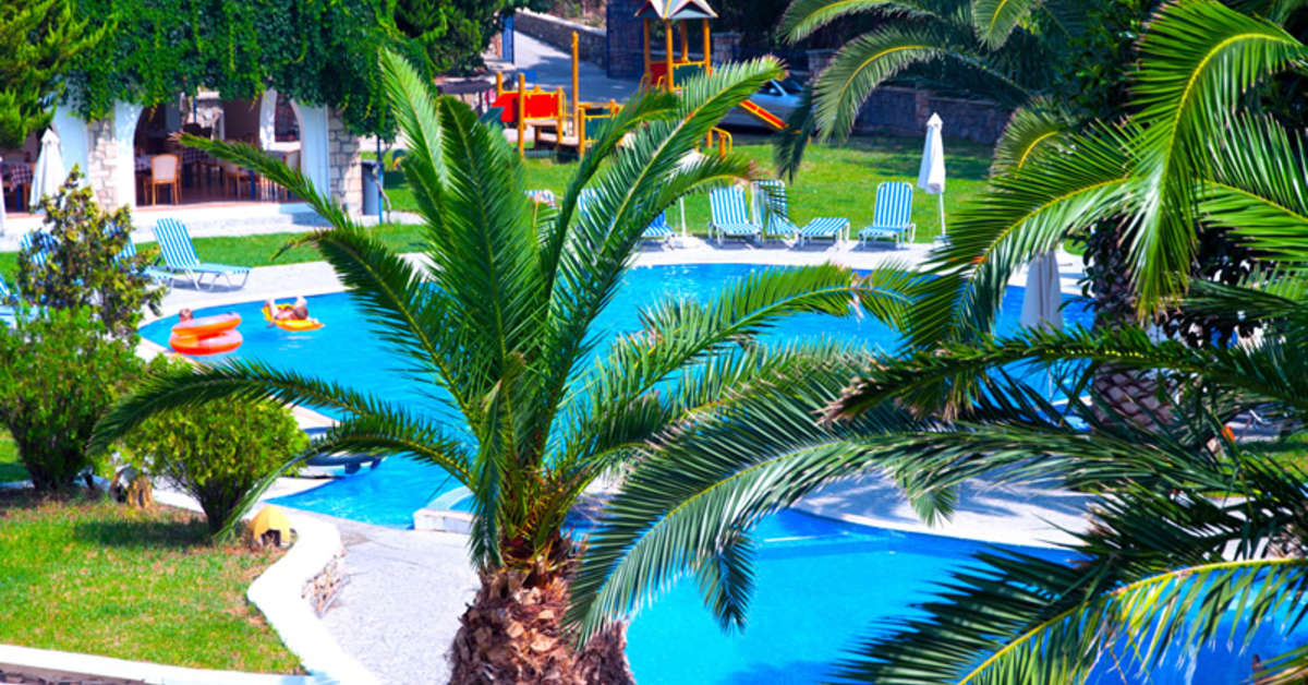 Een foto van het zwembad bij Ekaterini Hotel
