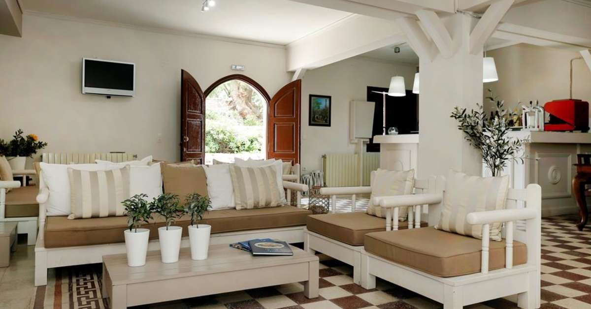 Een foto van het interieur van Olive Press Aparthotel