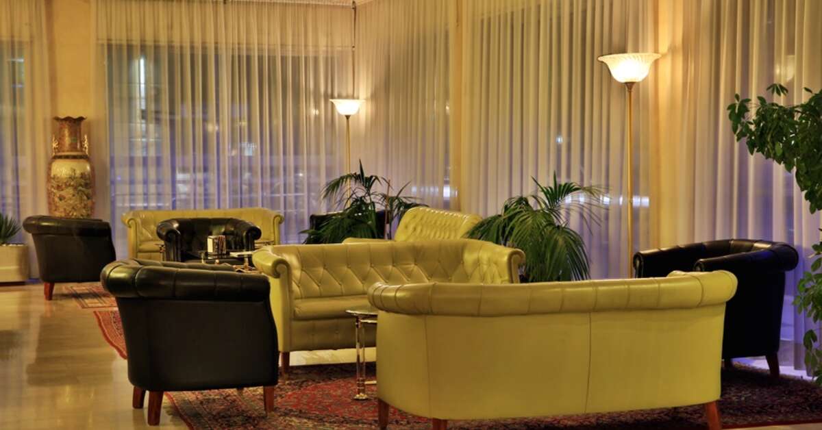 Een foto van het interieur van Hotel Nasco