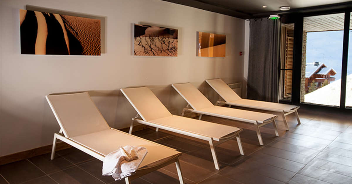 Een foto van het interieur van Les Chalets Du Soleil