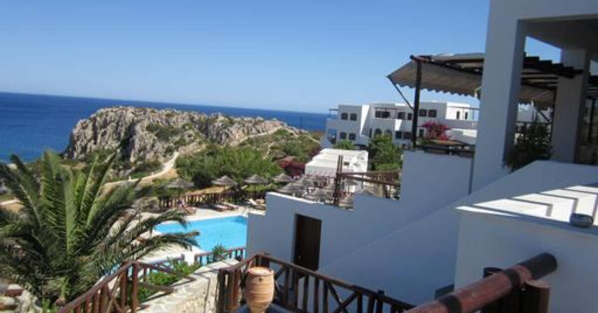 Een foto van het zwembad bij Aegean Village