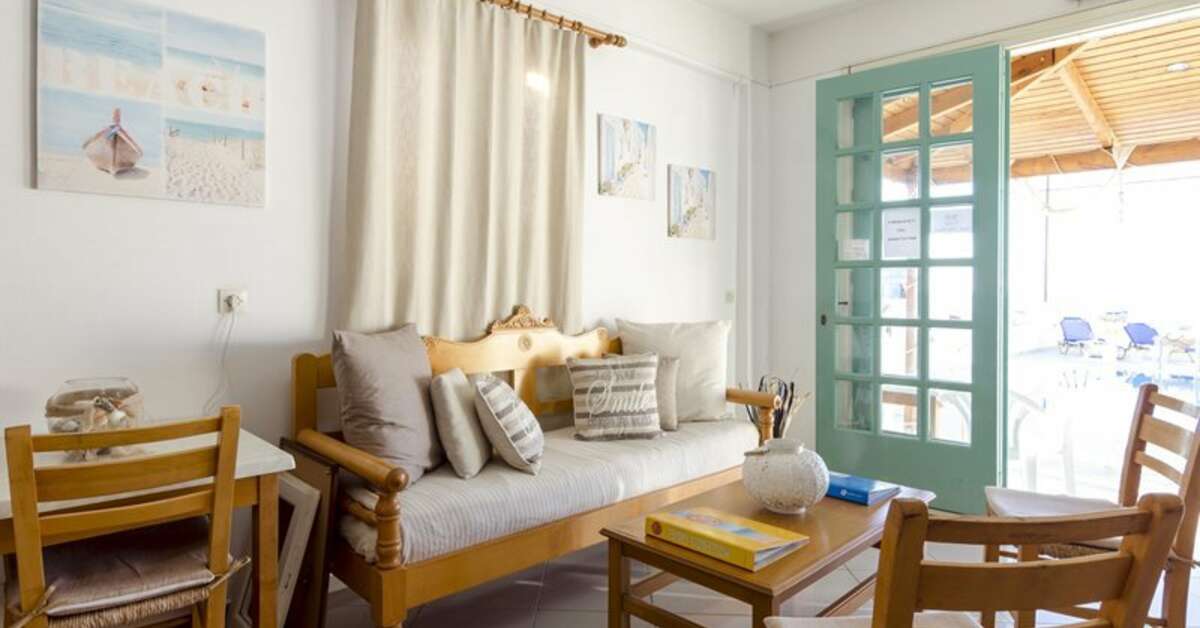 Een foto van het interieur van Aglaia Appartementen