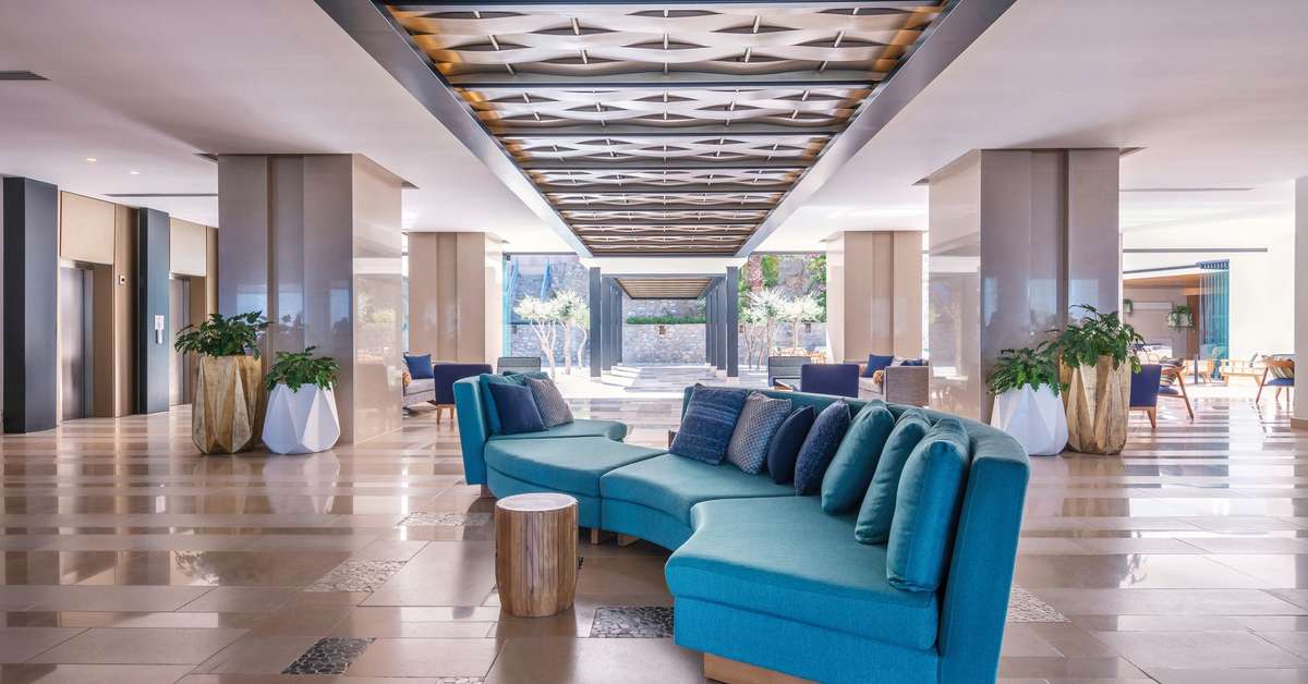 Een foto van het interieur van Mitsis Rodos Village Beach Hotel