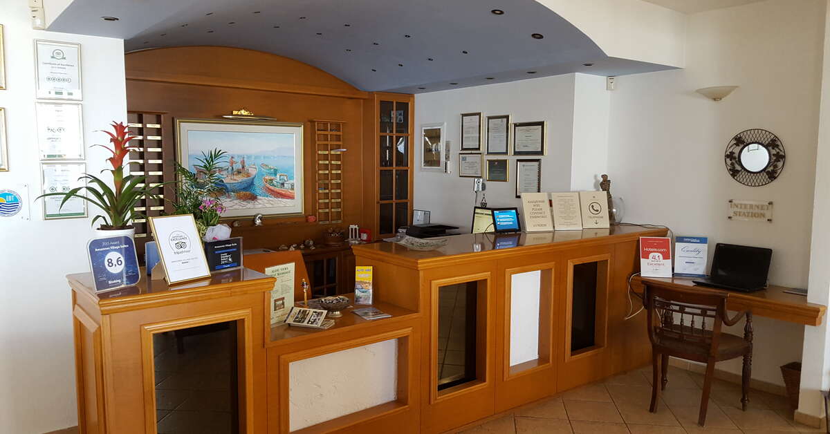 Een foto van het interieur van Amazones Village Suites