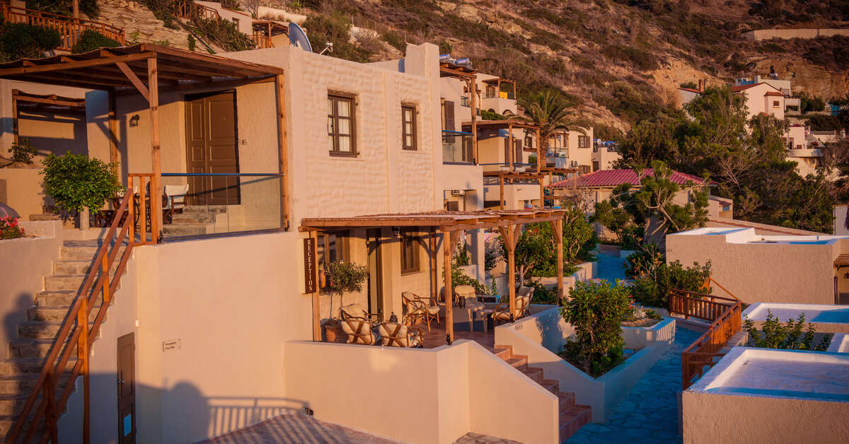 Een foto van de buitenkant van Lygaria Beach Hotel