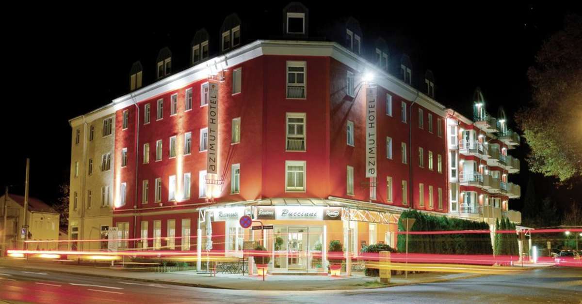 Een foto van de buitenkant van Azimut Hotel Dresden