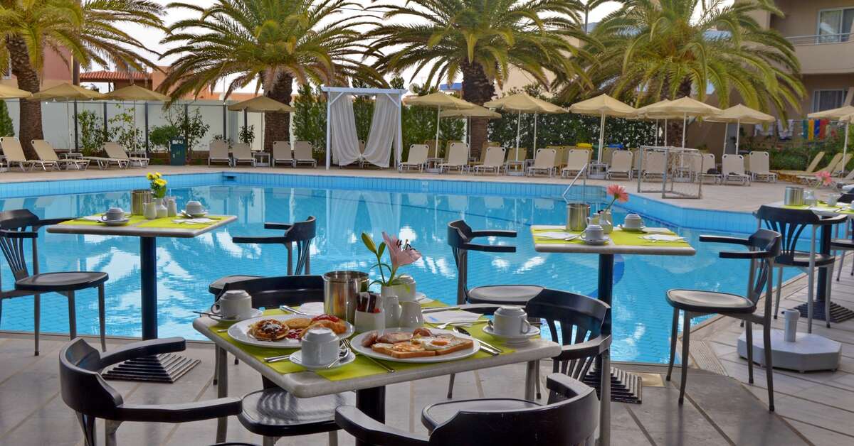 Ein Foto von den Einrichtungen im Minos Hotel