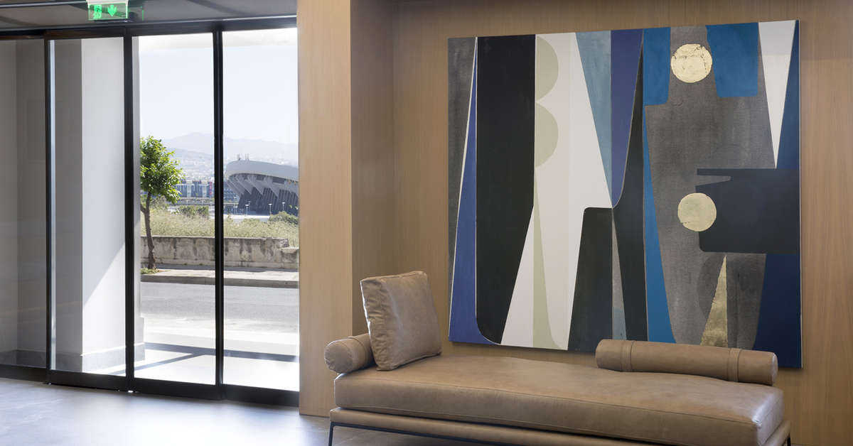 Een foto van het interieur van The Alex