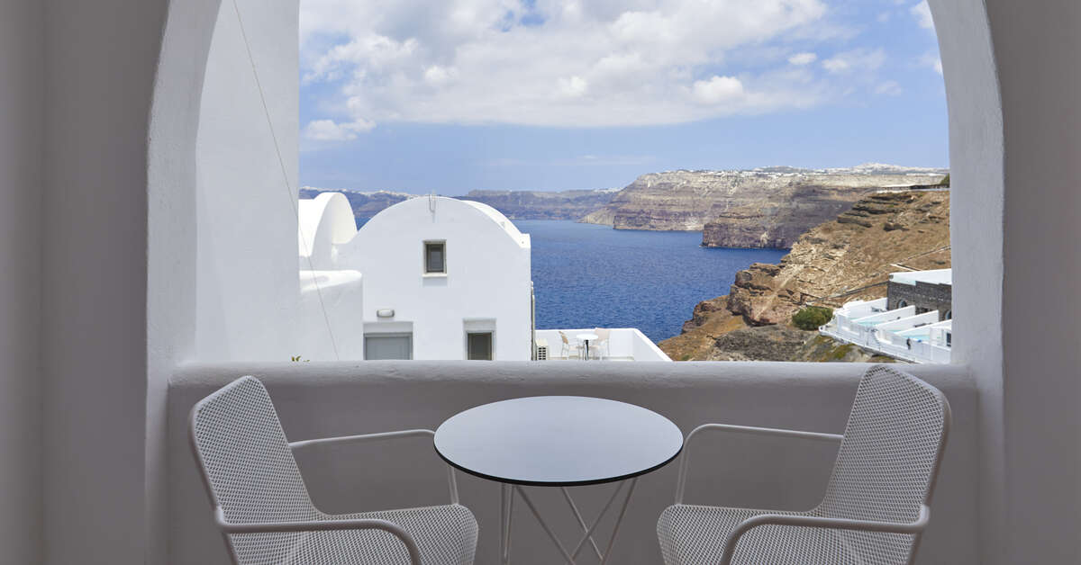 Ein Foto Santorini View Hotel