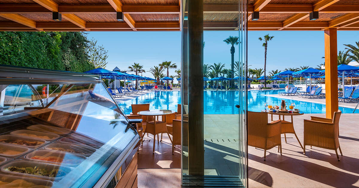 Een foto van de faciliteiten bij Mitsis Faliraki Beach Hotel & Spa