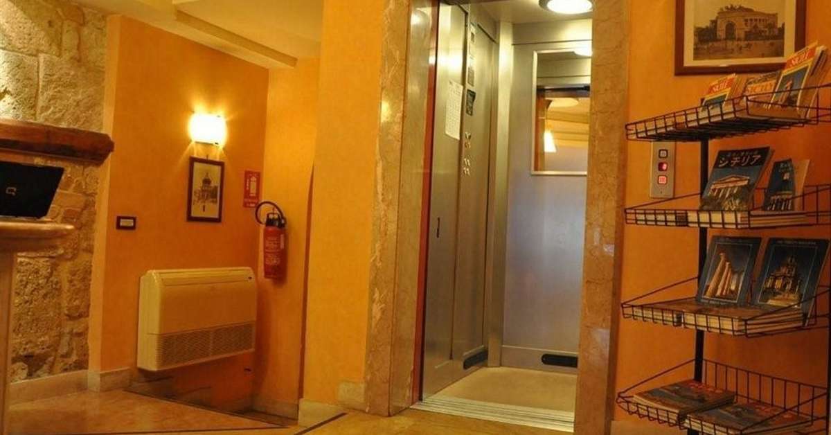 Een foto van het interieur van Hotel Posta