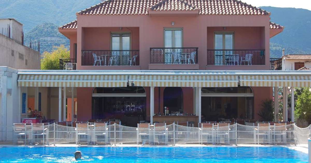 Een foto van het zwembad bij Hotel Athos