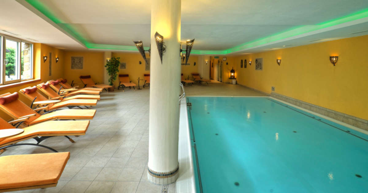Een foto van het zwembad bij Hotel Alte Schmiede