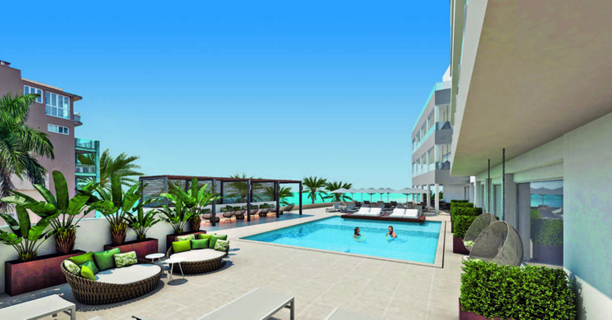 Een foto van een overzicht van Allsun Hotel Marena Beach