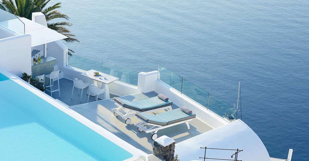 Ein Foto vom Pool im La Perla Villas & Suites