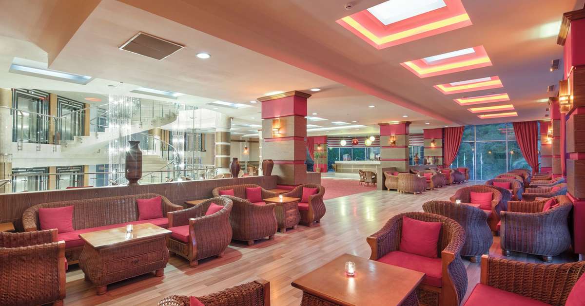 Een foto van het interieur van Hotel Grand Ring