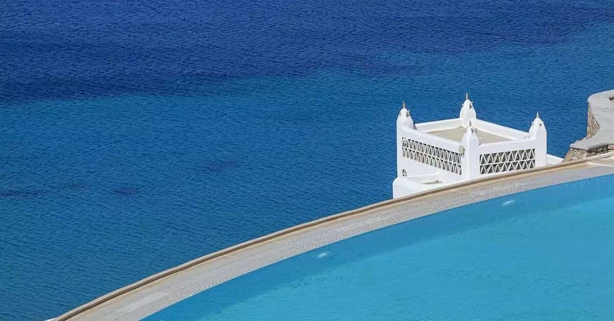 Een foto van het zwembad bij Myconian Villa Collection