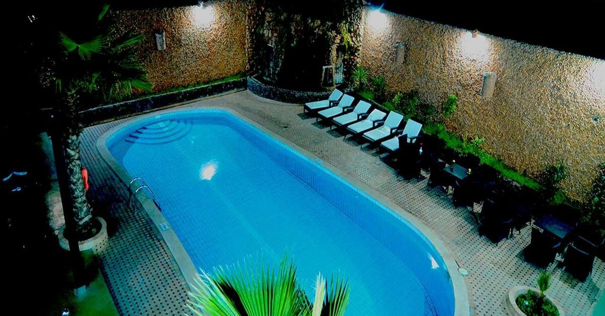 Een foto van het zwembad bij Omega Hotel Agadir