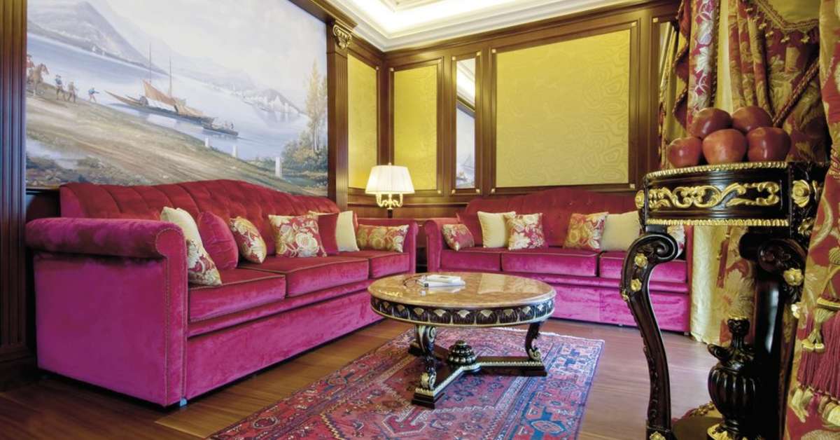 Een foto van het interieur van Hotel Splendid
